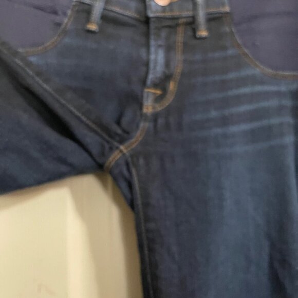 J Brand Womens Dark Wash Stretch Low Rise Skinny Maternity Jeans Size 27 - Picture 8 of 9